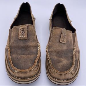 Ariat Suede Heel Cruiser Moc Toe Slide Slip Shoe